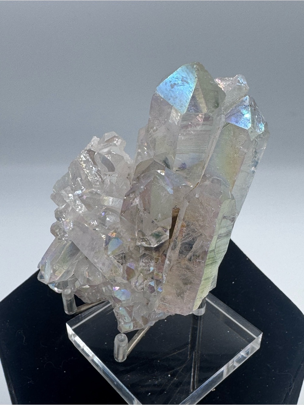 Aura Quartz Crystal Cluster - Brazil - Picture 3 of 8